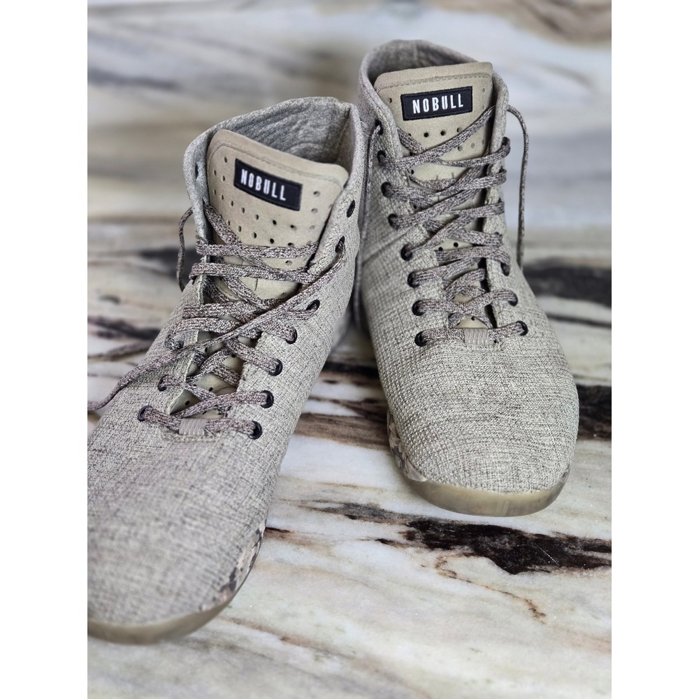 NOBULL High Top Trainer Tan Grey Camo SuperFabric‎ Mens 14